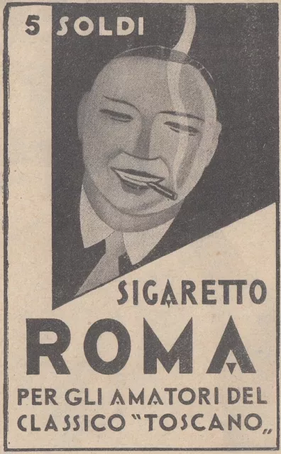 V4285 Sigaretto ROMA - 1934 pubblicità epoca - Vintage advertising
