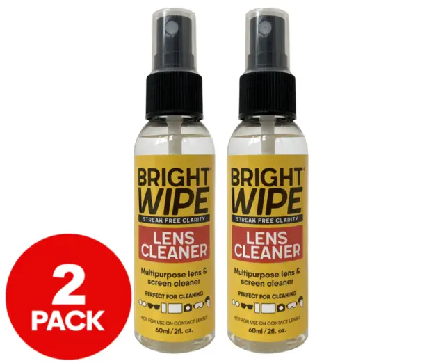 SALE- Lens Cleaning Solution Handy Lens Cleaner Spray Alcohol Free 2x-60ml