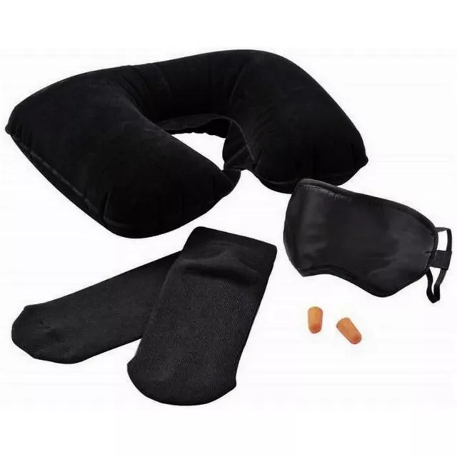 Coussin cale tete masque de nuit bouchon oreille chaussette voyage