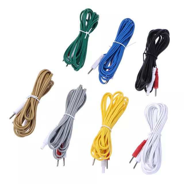 1 pc Électrothérapie Électrode Fils Conducteurs Câble Tens Masseur 2.35mm 3