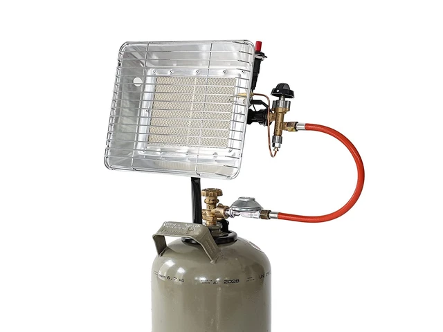 Rothenberger Gasheizstrahler Heizstrahler Eco 2,7 – 4,2 kW Piezo Schlauch Regler