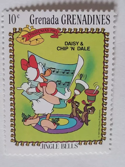 Grenada Grenadines Stamp Jingle Bells Daisey and Chip N Dale