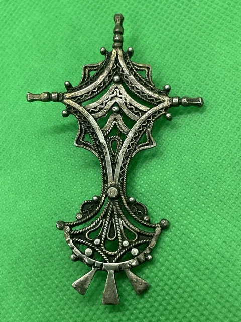 Broche Ancienne En Argent Massif De La Marque Alexandrine - Bijou Vintage