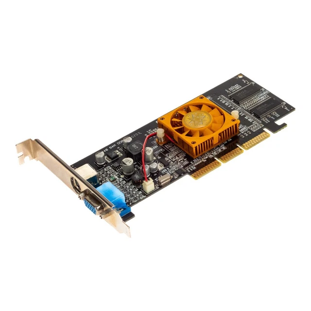 Carte Graphique NVIDIA GeForce4 MX440 SE 64MB - DDR, Refroidissement Passif, Occasion