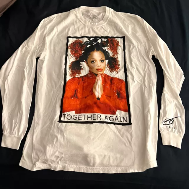 NEW Janet Jackson VIP Together Again Tour  XXL Long Sleeve Tee Shirt Unisex