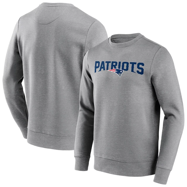 New England Patriots Sweatshirt (Size M) Men's NFL Large Logo Sweatshirt - New
