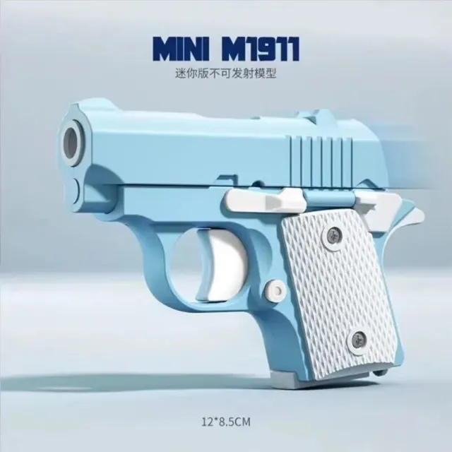 Realistic Mini M1911 Fidget Pistol. (BLUE)