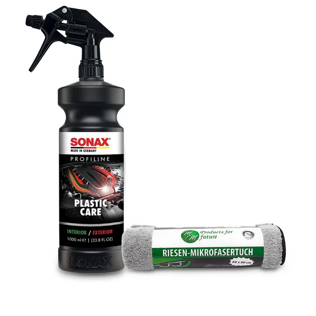 1L SONAX PROFILINE PLASTICCARE + PANNO GIGANTE IN MICROFIBRA 60x80CM