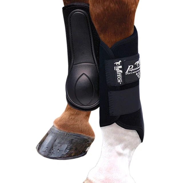 19PC Large Professional Choice Ventech Splint Horse Leg Boot Pair Black