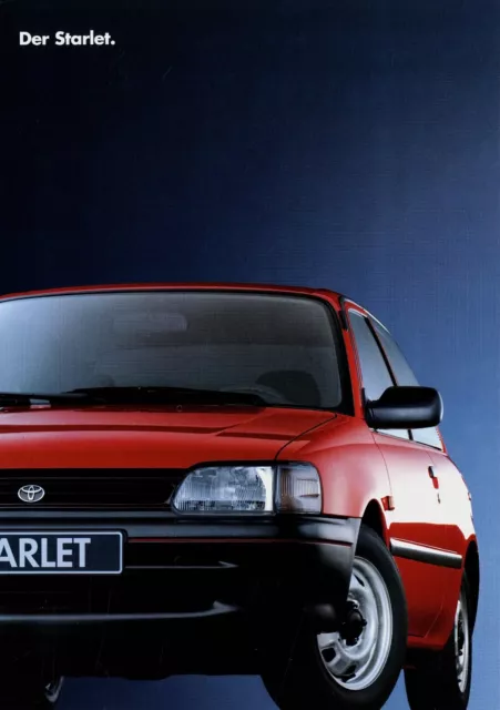 Toyota Starlet 1992 4/92 D brochure catalogue catalogus brosjyre Katalog