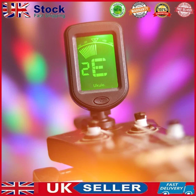 LCD Display Guitar Tuner Portable Chromatic Tuner for Guitar/Bass/Violin/Ukulele