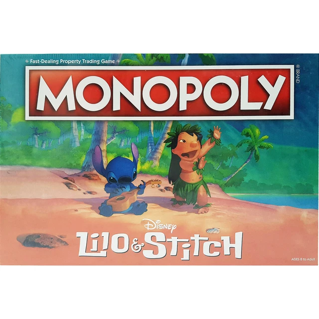 DISNEY STORE LILO & Stitch Edition Monopoly Board Game Scrump Hawaii
