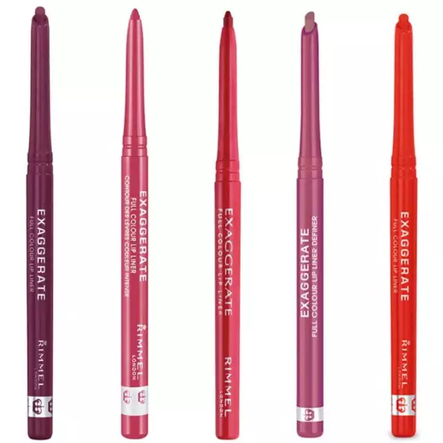 Rimmel Exaggerate Lip Liner Pencil - Choose Your Shade