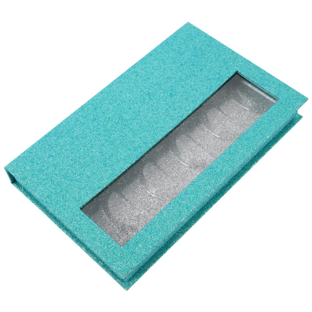 Eyelash Storage Box Cardboard Case Glitter Containers Book Organizer