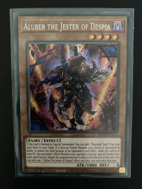 Yugioh Aluber the Jester of Despia MP22-EN123 Secret Rare 1st Ed NM