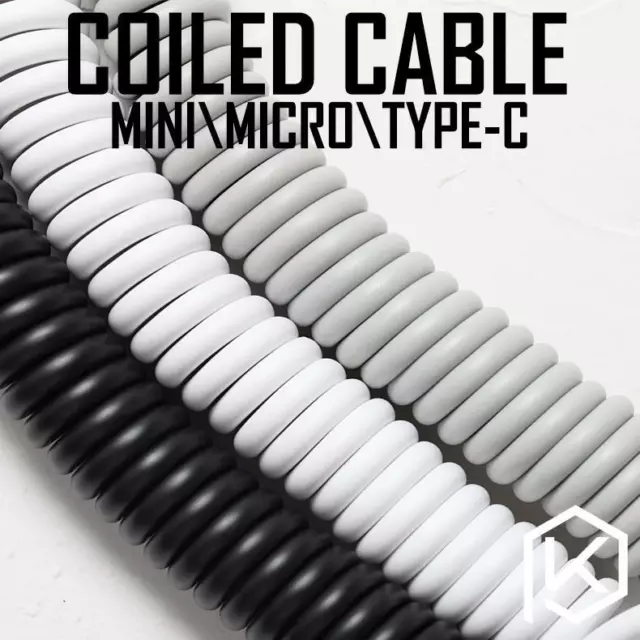 Bold Coiled Cable Wire Mechanical Keyboard Usb Cable Type C Usb
