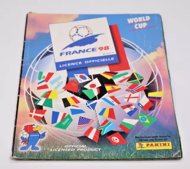 Album PANINI Football FRANCE 98 WORLD CUP incomplet