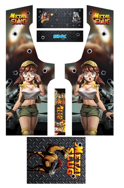 Stickers Metal Slug 3 – Autocollants Borne D'arcade, Fabrication Française, Neufs