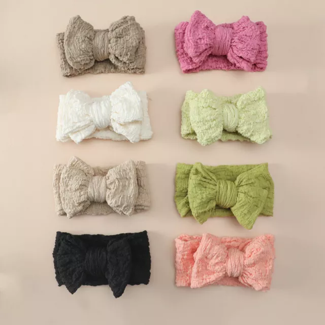 Kids Hair Big Bow Baby Girls Headband Newborn Children Toddler Elastic Hairband♡