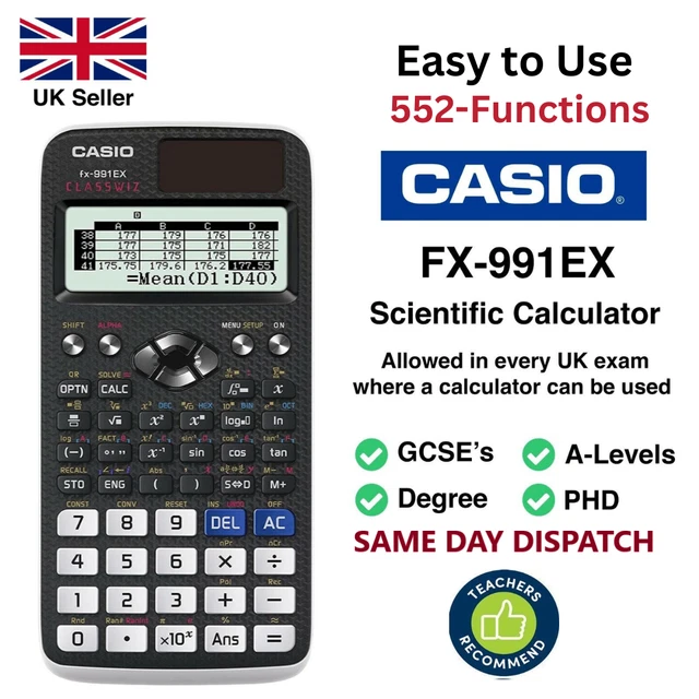 Calcolatrice Scientifica Fx-991ex 552 Funzioni CASIO 1 PZ - Foto 9