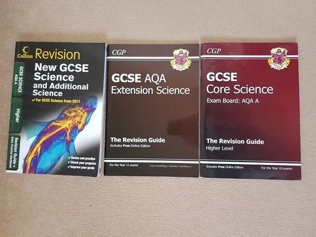 GCSE Science Revision Guides Core, Additional, Further Additional CGP AQA