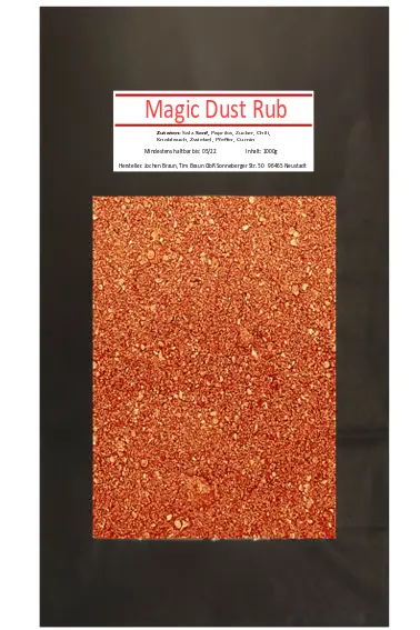 1Kg Magic Dust BBQ Rub - Universalgewürz für Fleisch - Grillgewürz 1000g