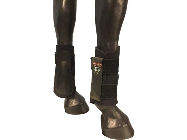 EquilibriumTri-Zone Brushing Boots,  Medium Size, Black.  Ref: (355R)