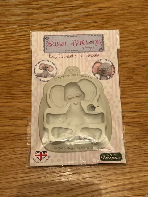 Katy Sue Baby Elephant Silicone Mould - Sugar Buttons