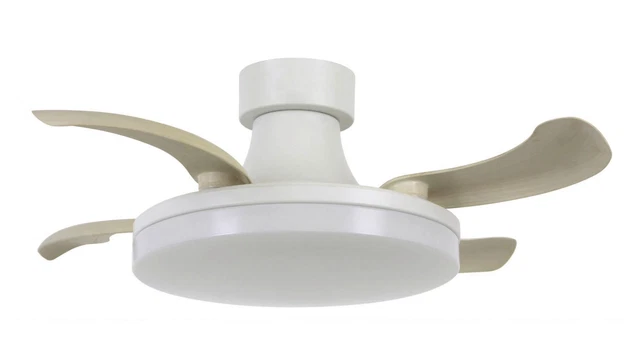 Lampada A Soffitto LED Con Ventilatore 50cm | RGB Dimmabile 6 Velocità | Controllo App E Telecomando | Bianco