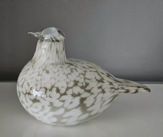 Iittala Bird - Willow Grouse, Oiva Toikka, Vogel, Nuutajärvi, TOP-ZUSTAND