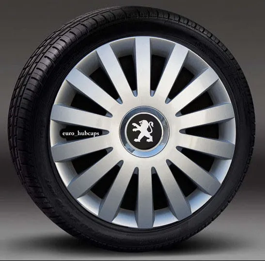 Silver 15" wheel trims, Hub Caps, Covers to Peugeot Partner (Quantity 4)