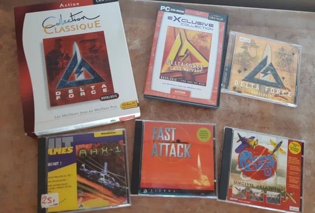 Lot de jeux vidéo PC CD-Rom Aviation