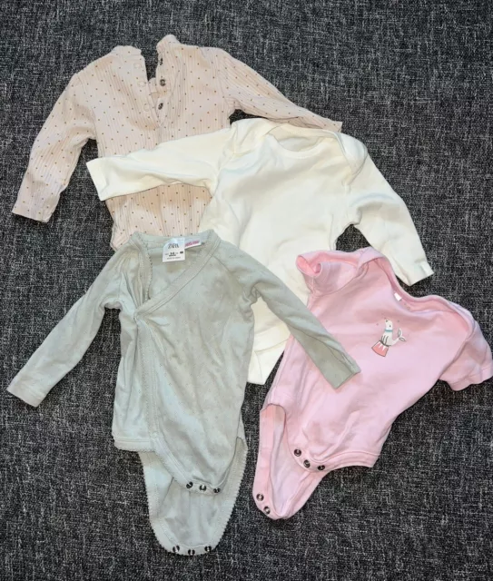 Newborn Baby Girl Clothes Bundle 0-3 Months Outfits First Size Bodysuit 4 Pieces