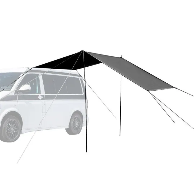 Universal-Awning Sun-Canopy Sunshade For Motorhome Van Campervan Suv Black Tools