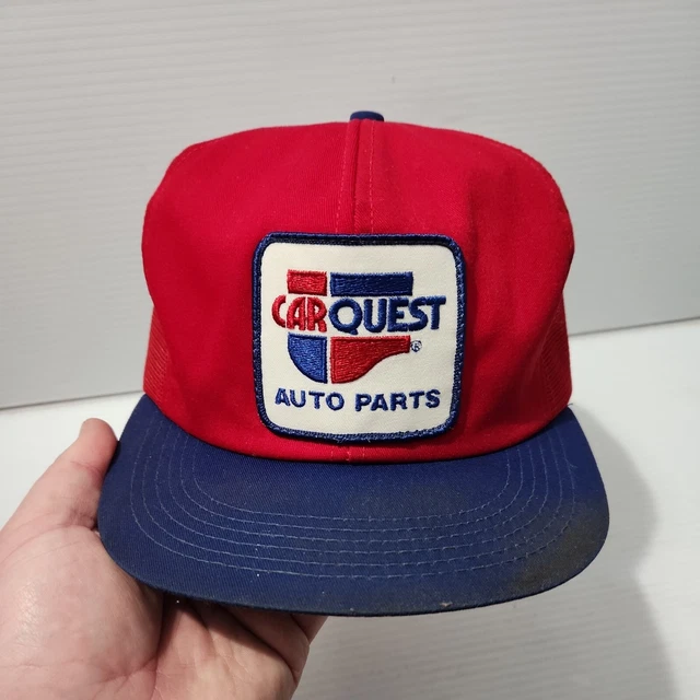 VINTAGE CARQUEST AUTO Parts Patch Logo Mesh Trucker Snapback Hat
