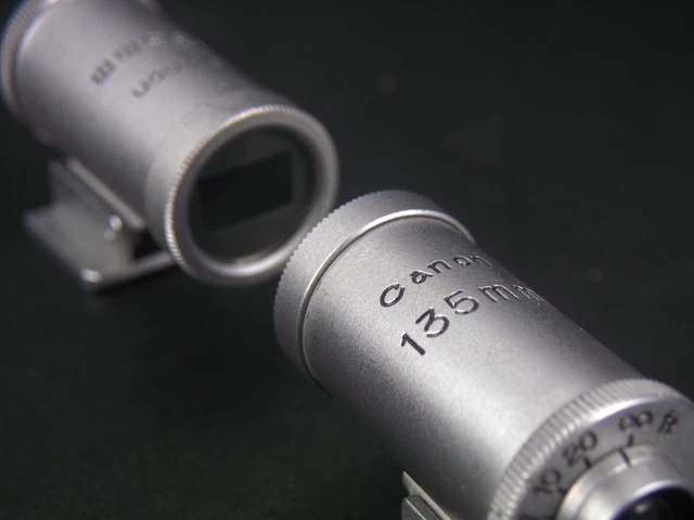 Petit Viseur Canon 35mm En Chrome, Super Look Vintage Pour Leica Vissants (m39), état Nickel !