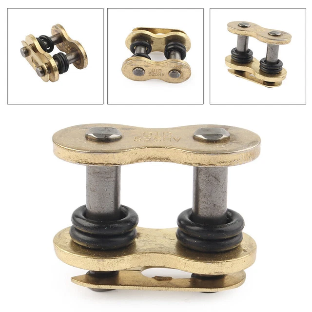 Collegamento O-ring Connettore Catena Master Moto 525HV Oro 1pz Adatta Honda