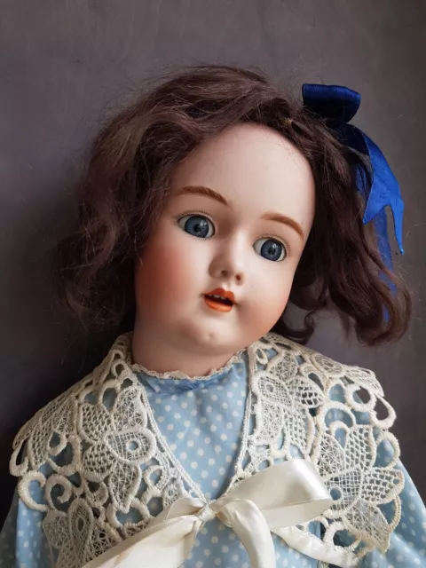 Antique Bisque Head Doll Heinrich Handwerck With An Amazing Eyes