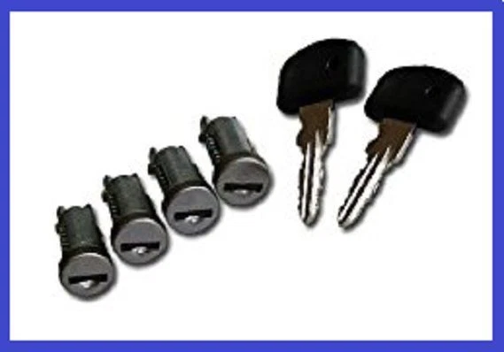 4 Serrures de porte + Clé Peugeot J5 + Citroen C25 Fiat Ducato