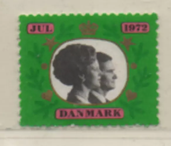 Dänemark 1972 Vignette Weihnachten; Jul gestempelt; Denmark Cinderella used