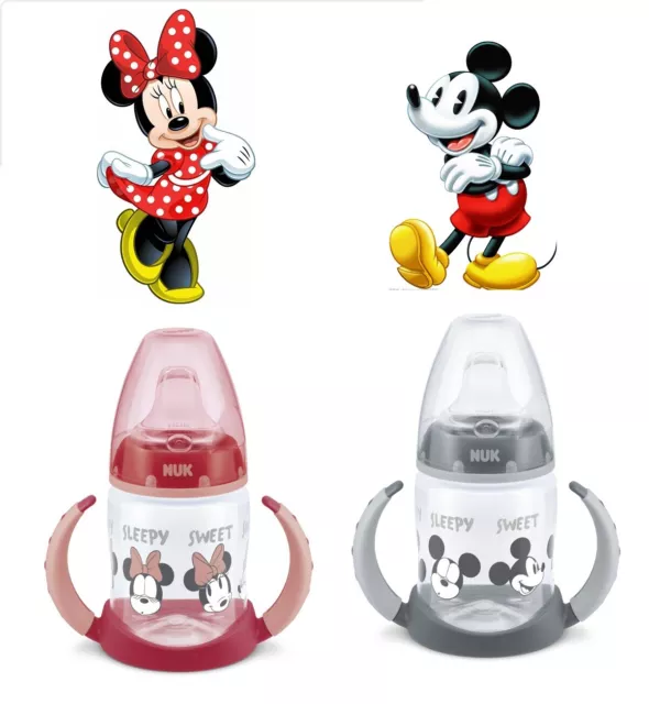 Disney Minnie Mickey Mouse Baby Drink Sip Cup First Choice Learner Spout Bottle