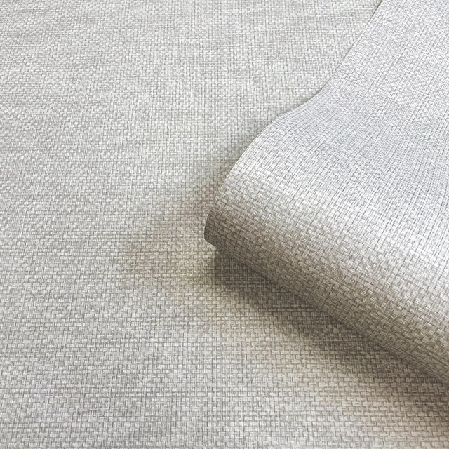 Papier Peint Blanc Texturé En Vinyle Soufflé, Prêt à Peindre - Modèle 5834 Belgravia