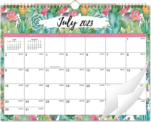 WALL CALENDAR FROM July 2023June 2024 TearOff Monthly Calendar New 8