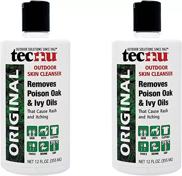 2 TECNU + 12 oz ORIGINAL Limpiador de piel al aire libre Medicado ANTIPICAZÓN SPRAY erupción