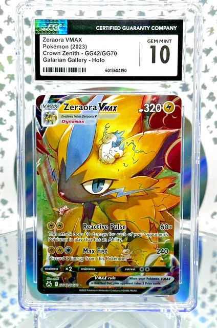 Vmax Pokemon Cards Crown Zenith Galarian Gallery Damage Zeraora VMAX - Crown  Zenith - Galarian Gallery #GG42 Pokemon Card 054 159 Galarian Gallery  Alternate Art