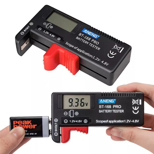 Digital Battery Capacity Volt Tester Check Battery Voltage Current Meter Tes..b