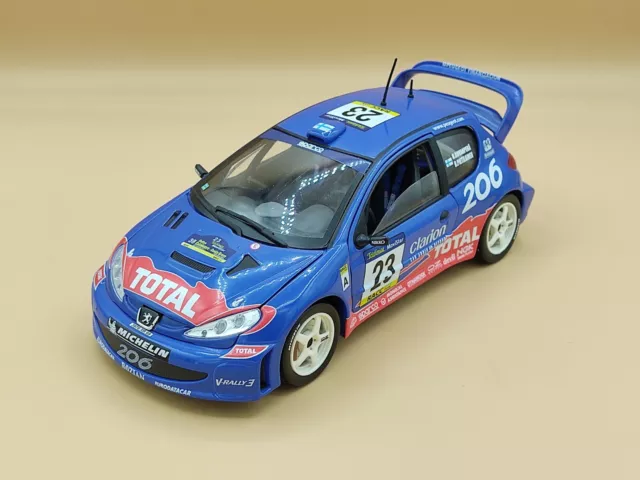 1/18 Peugeot 206 WRC #23 Catalunya Rally 2002 Rovanpera Solido