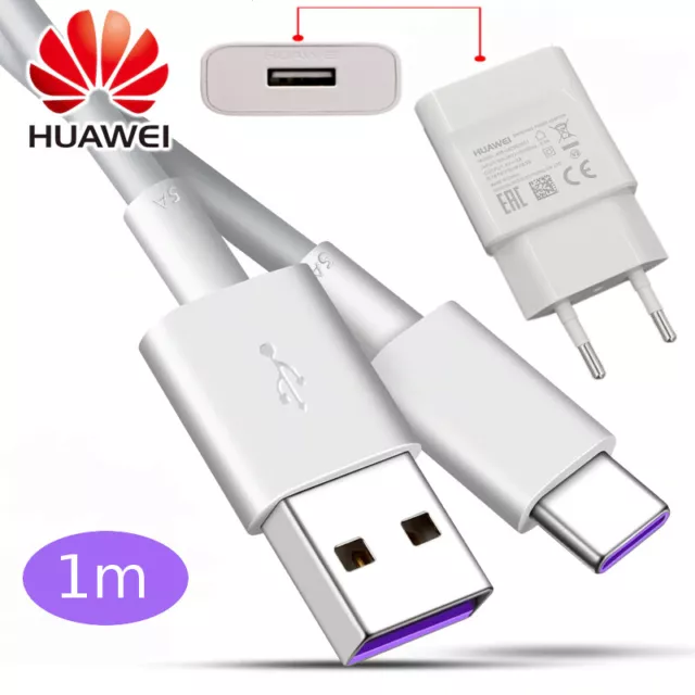 Original Huawei Schnellladegerät Ladekabel USB-C für P40 P30 P20 Lite Pro P10 P9