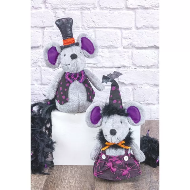 BAT MOUSE SET OF 2 Halloween Decor *SHIPS WITHIN 15 DAYS*