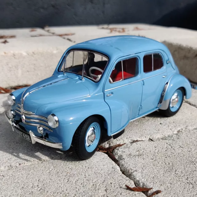 Voiture Solido Renault 4Cv Bleu Petrole 1956 1:18 Neuf Boite S1806604
